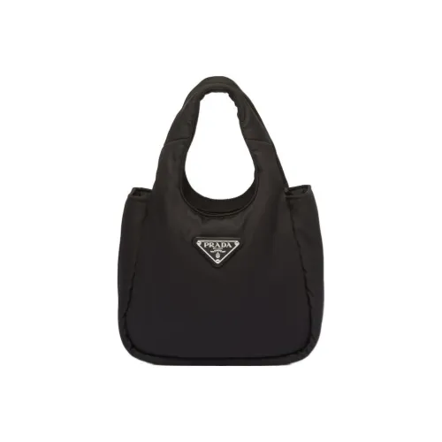 PRADA RE Нейлоновая ткань Сумка-тоут Сумка для покупок Сумка через плечо Мини-сумка Женская Черная