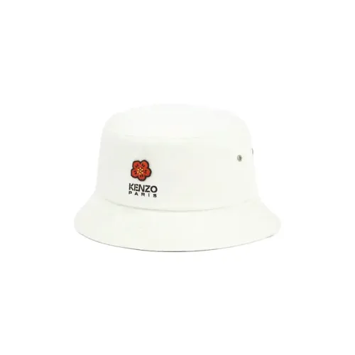 KENZO Cotton Bucket Hats Белый Мужской