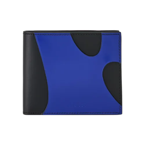 FERRAGAMO Кошелек из коровьей кожи Мужской Черный Синий