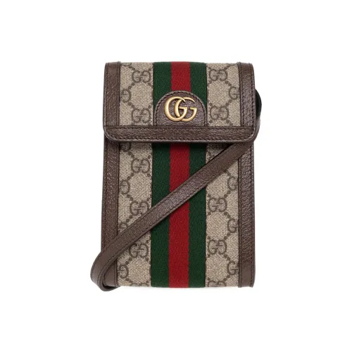 GUCCI Canvas с кожаными вставками сумка через плечо одно плечо карман для монет мужской