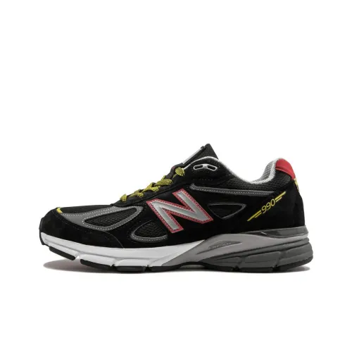 New Balance NB 990 V4 Амортизация Низкий Топ Беговые Кроссовки Мужские Черные