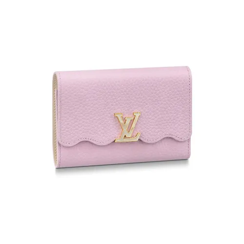 LOUIS VUITTON Кошелек из коровьей кожи женский розовый бежевый