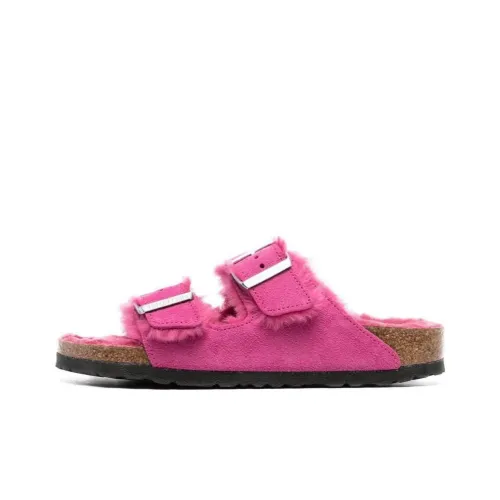 Birkenstock Arizona Резиновая подошва устойчивая к истиранию противоскользящие слипоны женские фуксия