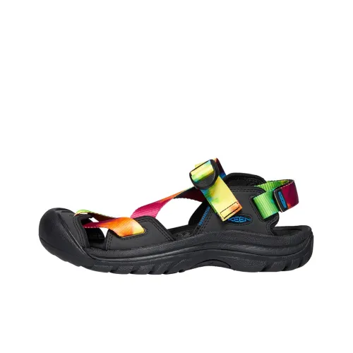 KEEN Zerraport 2 Дышащие Пляжные Сандалии Женские Черный Многоцветный