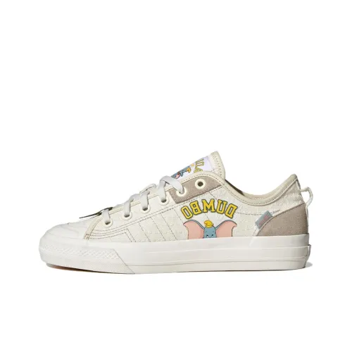 Disney x Adidas Originals NIZZA Противоскользящие устойчивые к истиранию низкие скейтборд-кроссовки для женщин белые
