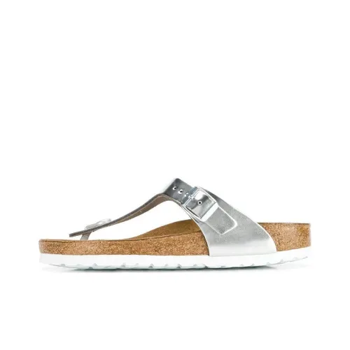 Birkenstock Шлепанцы Женские Серебряные