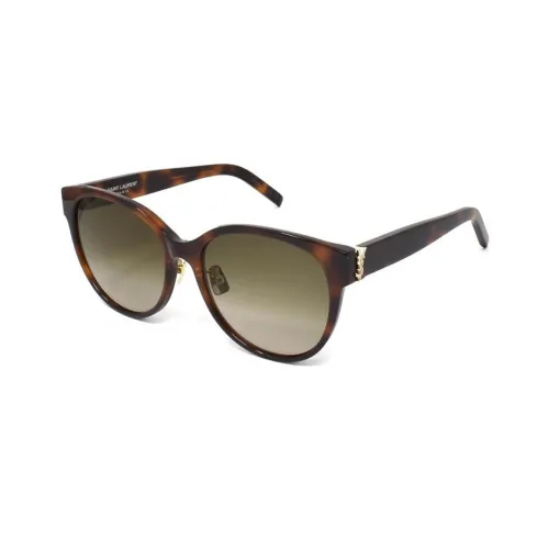 SAINT LAURENT Литьевые Солнцезащитные Очки Унисекс Черепаховый