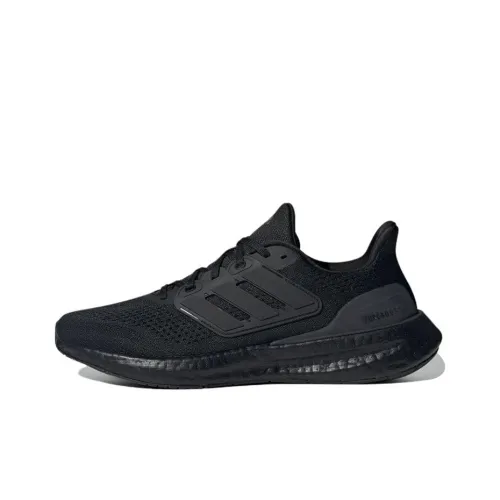 Adidas Pureboost 23 Амортизация устойчивость к истиранию дышащие низкий верх беговые кроссовки унисекс черный