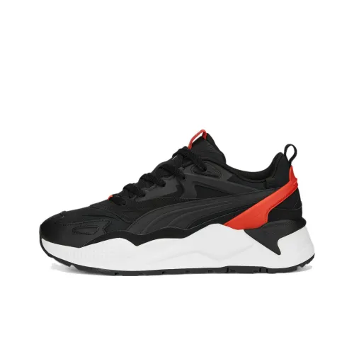 PUMA RS X Efekt Reflective Низкий Топ Спортивная Повседневная Обувь Унисекс Черный Белый Красный