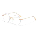 Розово-золотой (с плоской подошвой, световые анти-синий линзы)