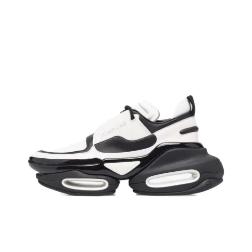 BALMAIN B Смелый Низкий Топ Спортивный Лайфстайл Повседневная Обувь Женская Черно-Белая