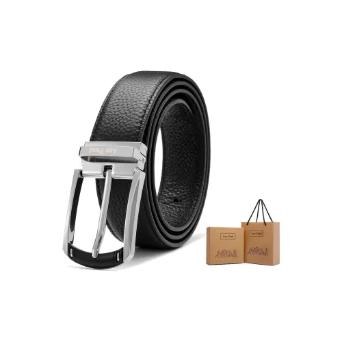 Ace Paul Застежка-липучка Бизнес Multiple Ремешки Размер Корова Кожа Ремешки Мужской Chrome Застежка