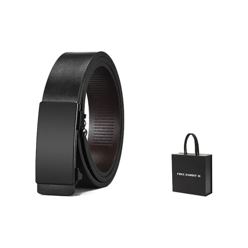 FREE RABBITⅡ Без пуговиц Автоматическая застежка Юность Бизнес Коровья кожа Ремни Мужской 3,3 см