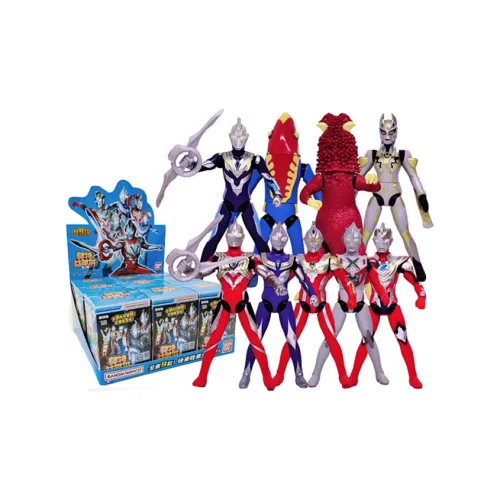 BANDAI Ultraman Joy Puzzle Четвертая серия Слепые коробки Одиночная коробка Цельная коробка 9 шт