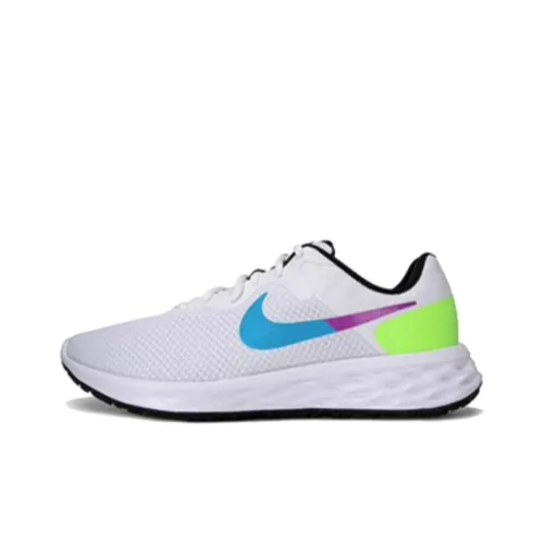 Nike REVOLUTION 6 Low Топ Повседневные Беговые Кроссовки Мужские Белые Многоцветные