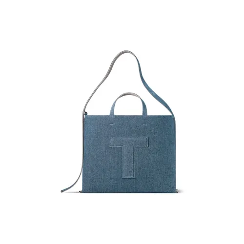 TUPLUS Повседневный Denim Tote Large Unisex Worn Blue