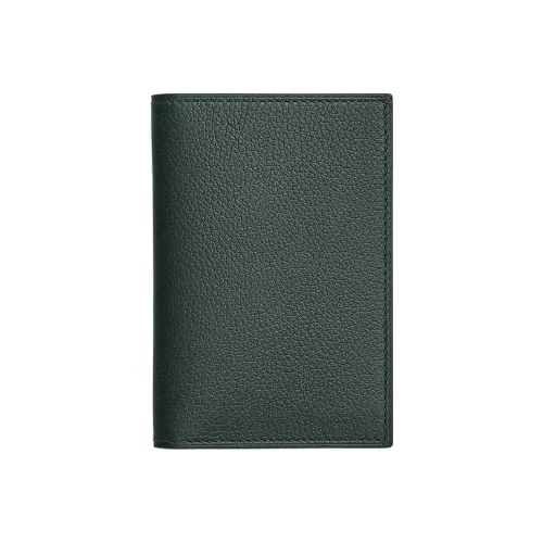 HERMES MC² Euclide Epsom Телячья кожа Монета Кошелек Складной Держатель для карт Мужской Titian Зеленый