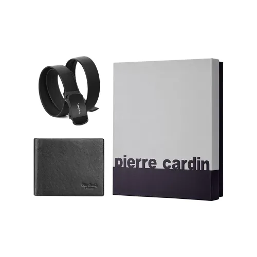 PIERRE CARDIN Коровья кожа Подарочный набор Маленький Мужской Черный