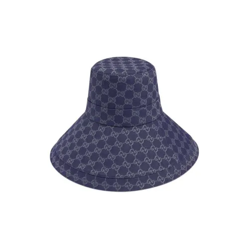 GUCCI Женские хлопковые панамы, синие