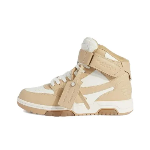 Off Белый Out Of Office Высокий Топ Стильные Скейтбординги Женские Песочный