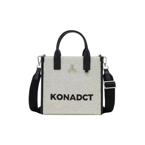 KONADCT Текстиль Искусственная кожа Тоут Сумка Сумка для покупок Ручная сумка Сумка через плечо Сумка на плечо Средний Унисекс Черный