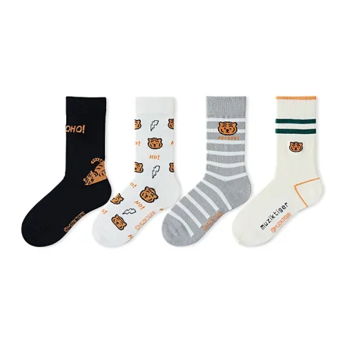 Caramella MUZIK TlGER Co Бренд Унисекс MID Носки до икры