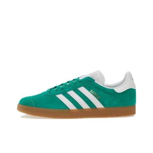 Adidas Originals Gazelle Abrasion Resistant Низкие Кроссовки для скейтбординга Унисекс Зеленый Белый