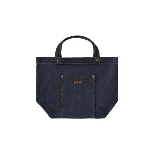 A.P.C Denim Tote Bag Shopping Bag Tote Regular Men's Indigo