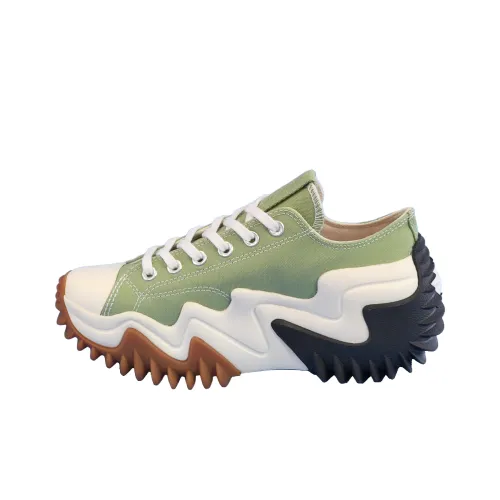 Конверс Run Star Motion Платформа Низ Алоэ Зеленый Гум Низ Топ Повседневная обувь Унисекс Зеленый