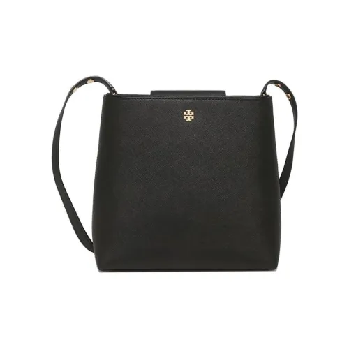 TORY BURCH Emerson Кожа Ведрообразная Сумка через плечо Средняя Женская Черная