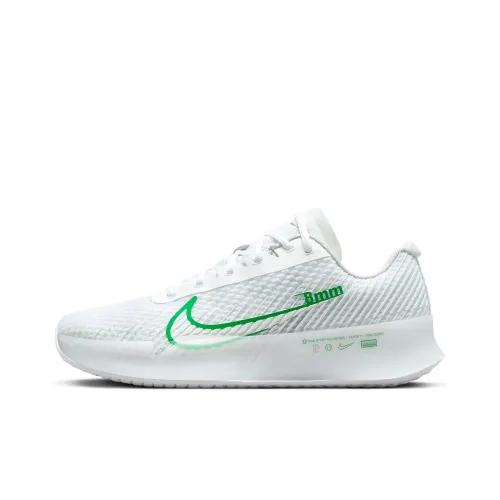 Nike Air Zoom Vapor 11 Low Топ Кроссовки для тенниса Женские Белые Зеленые