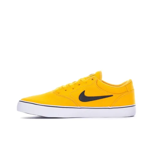 Nike SB Chron Покрытие Slip-Resistant Низкие Кроссовки для Скейтбординга Мужские Желтые