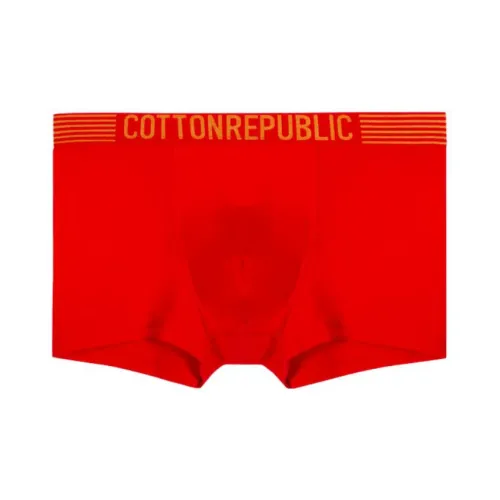 COTTON REPUBLIC 1 Пачка Красный Мужские Боксеры