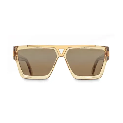 LOUIS VUITTON Нерегулярная форма Солнцезащитные очки Мужской Желтый