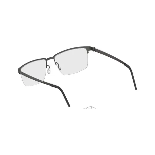 LINDBERG Титан Прямоугольные Оправы для очков Унисекс Черный