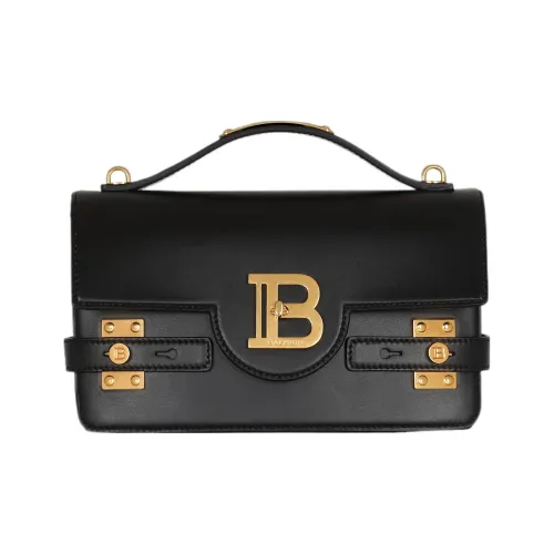 BALMAIN B Buzz Коровья кожа Сумка Сумка через плечо Сумка через плечо Стандартная Женская Черная