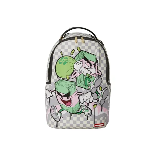 SPRAYGROUND ПВХ Путешественная сумка Рюкзак Унисекс Серый Белый