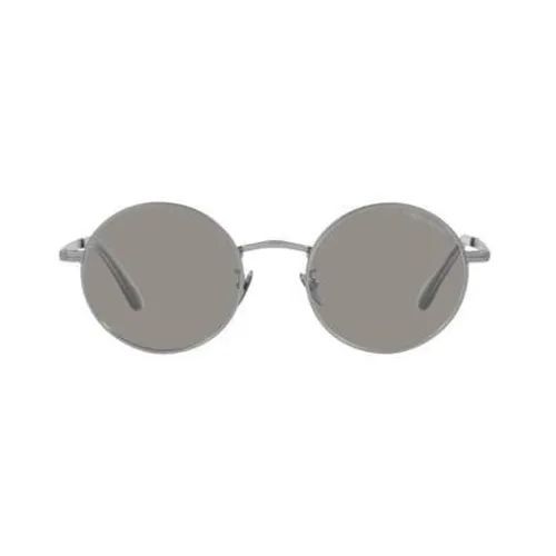 GIORGIO ARMANI Круглые Солнцезащитные очки Мужские Серые