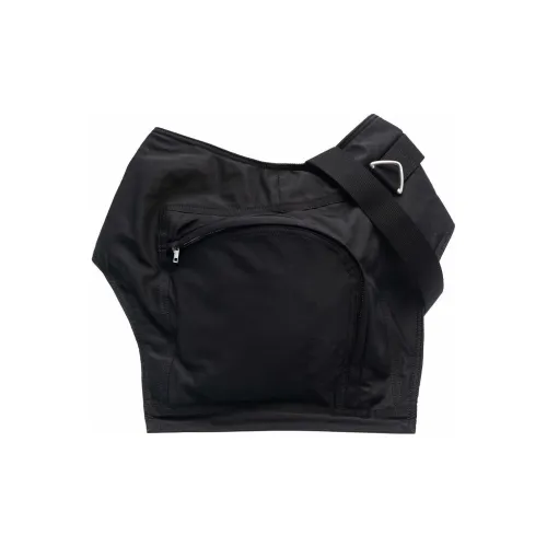 Rick Owens DRKSHDW Мужская кожаная сумка-бант черная