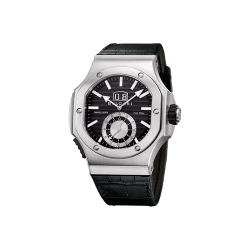 BVLGARI DANIEL ROTH Коллекция Наручные часы Автоматический Механический Механизм Кожаный Ремешок 51 мм Черный Циферблат