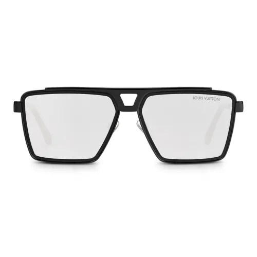 LOUIS VUITTON 1,1 EVIDENCE Пластиковая оправа Нерегулярная форма Солнцезащитные очки Мужской Черный