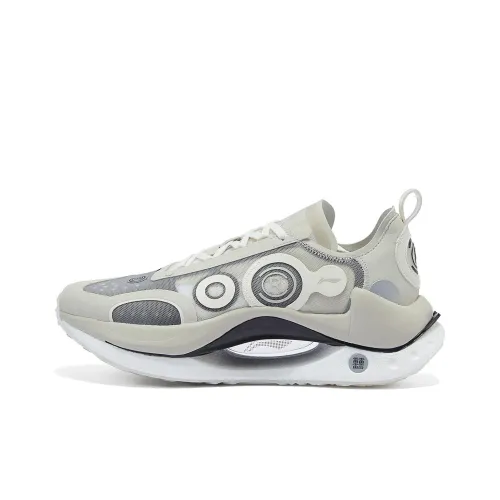 LiNing Shadow CRC противоскользящий низкий топ кэжуал мужской серый белый