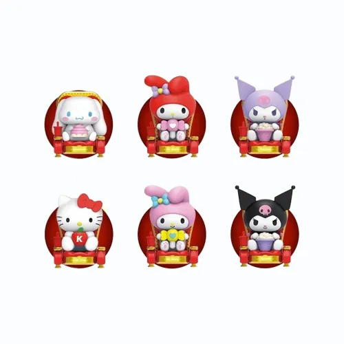 Tide Rising Anime Theater Фильм Kuromi Cinnamoroll Hello Kitty Слепые коробки Один Mystery Коробка Целая коробка 6 шт