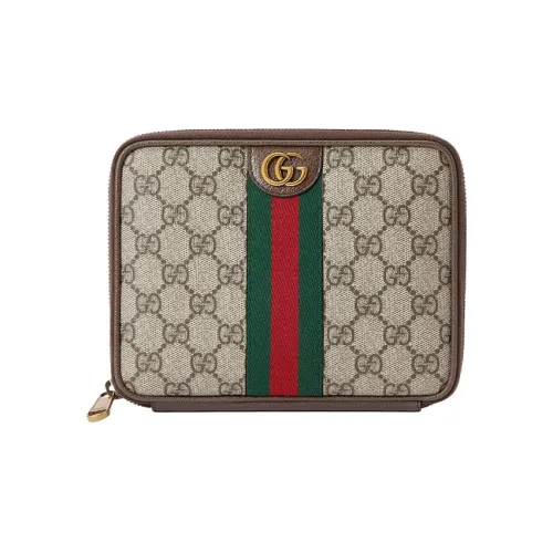 GUCCI Ophidia Кожа CABLE Хранение Сумка Унисекс Бежевый Эбеновый