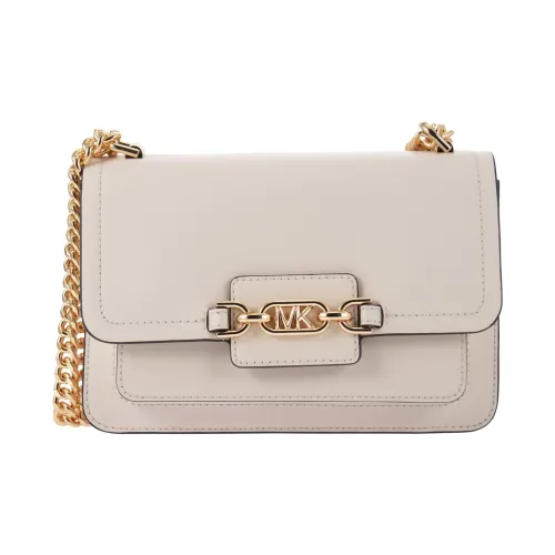 MICHAEL KORS Сумка через плечо из кожи большая женская кремовая