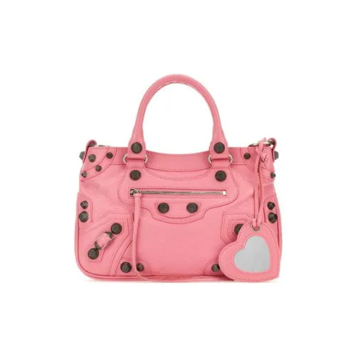 Balenciaga Lambskin Cross Bag Handbag Women's Pink