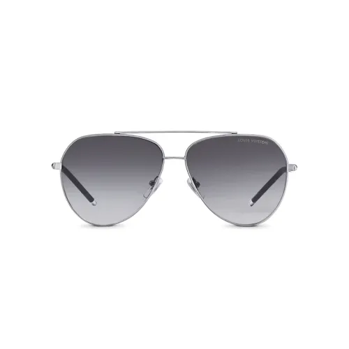 LOUIS VUITTON Сплав Aviator Солнцезащитные очки Мужские Silver