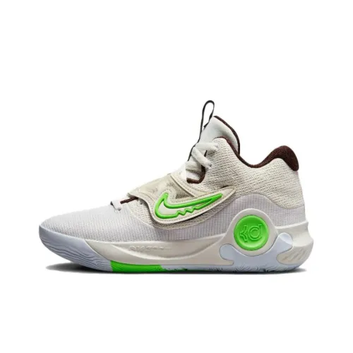 Nike KD Trey 5 X Амортизация Износостойкий MID Топ Баскетбольные кроссовки Мужской Белый