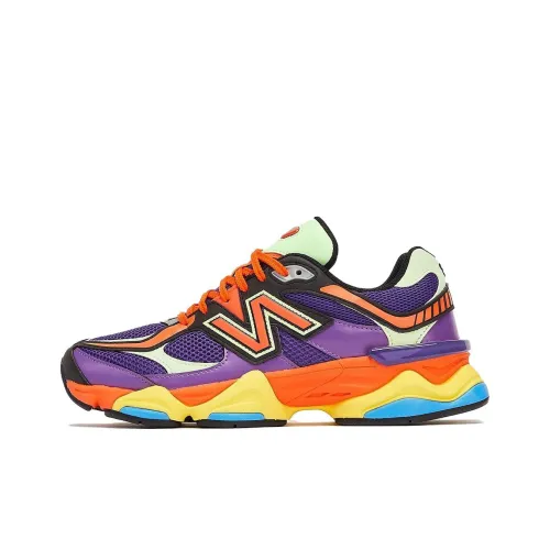 New Balance NB 9060 'Prism Фиолетовый' Устойчивый к истиранию Низкий Топ Повседневная обувь Мужская Оранжевый Фиолетовый