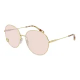 008 Розовый Линзы Золотая Рамка